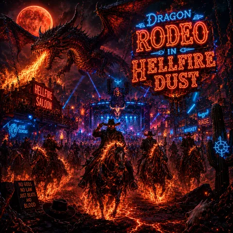 Cover art: Dragon Rodeo in Hellfire Dust